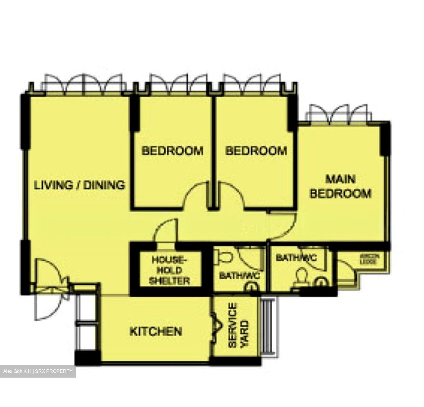Blk 470B Hougang Parkview (Hougang), HDB 4 Rooms #525912001